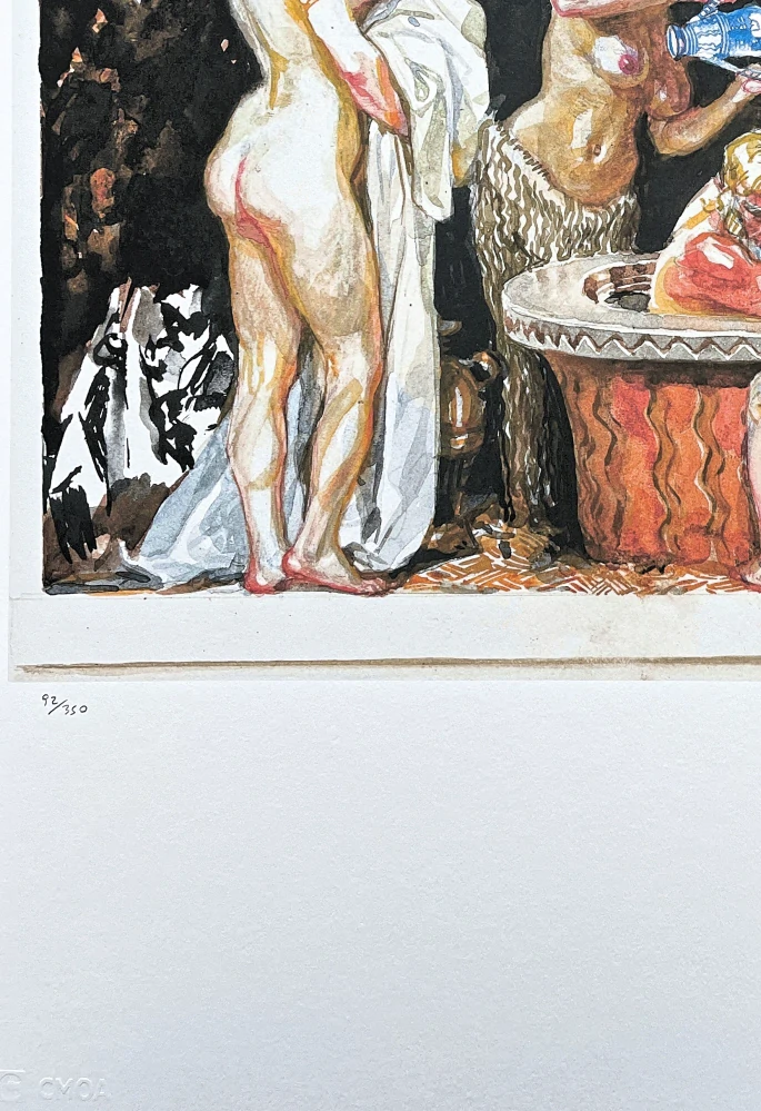 František Kupka - Taking bath 92/350 - limitovaná edice s certifikátem, 50x70cm