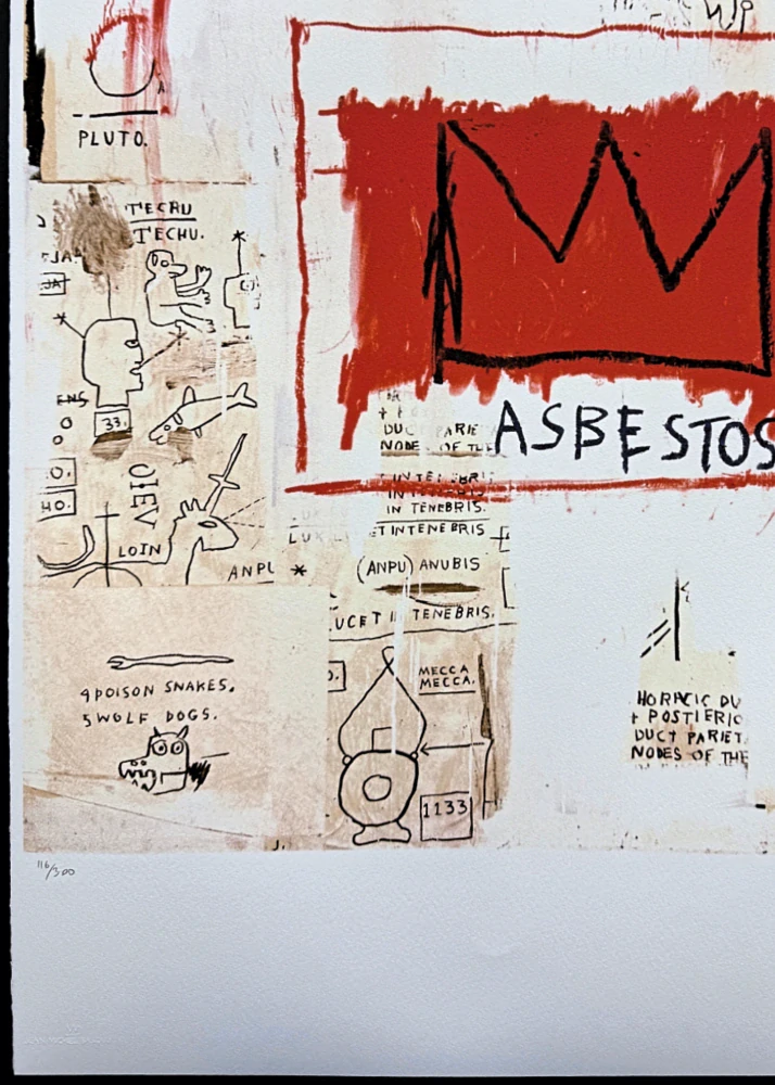Jean-Michel Basquiat - Per Capita 116/300 - limitovaná edice, signováno, 50x70cm