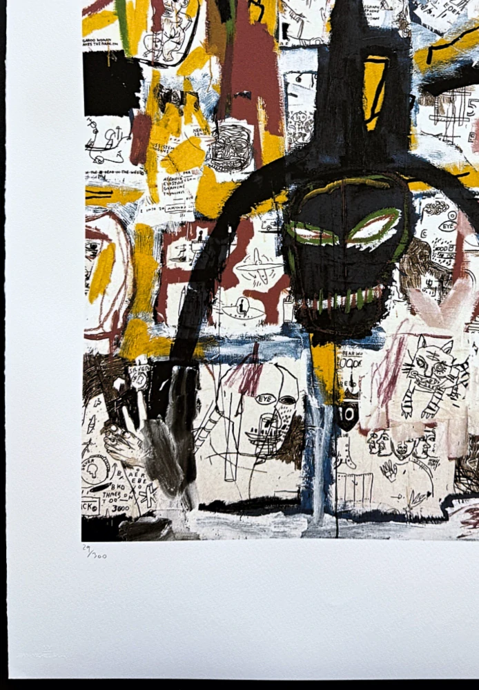 Jean-Michel Basquiat - Moon King 29/300 - limitovaná edice, signováno, 50x70cm