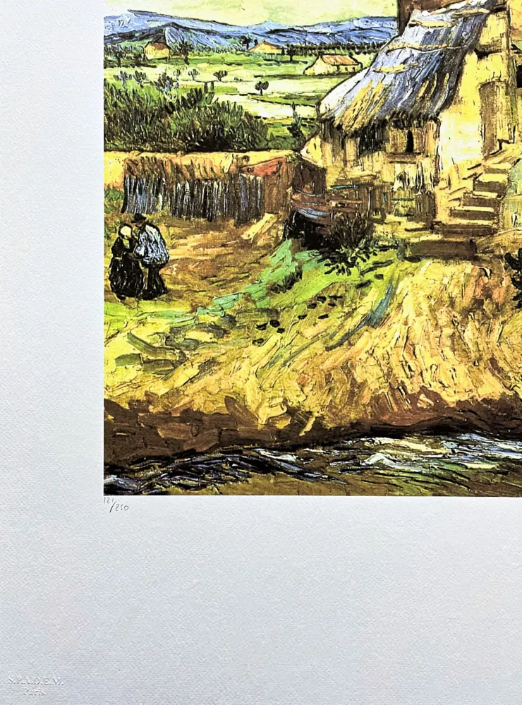 Vincent van Gogh - The Old Mill 121/250 - limitovaná edice s certifikátem, 50x70cm