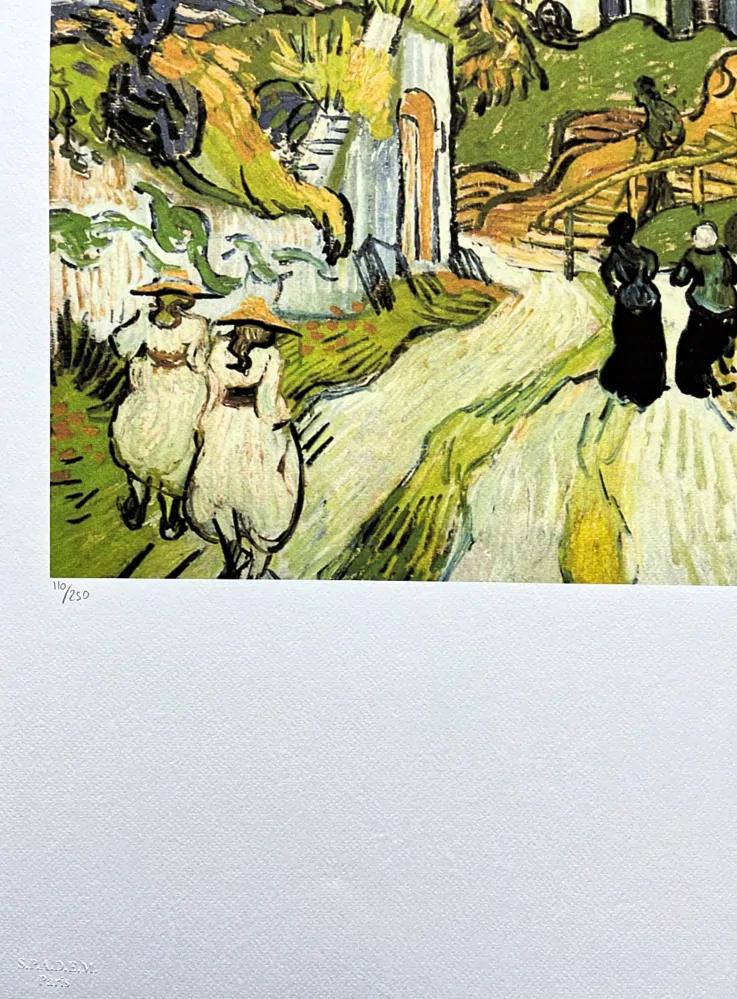Vincent van Gogh - Stairway at Auvers 110/250 - limitovaná edice s certifikátem, 50x70cm