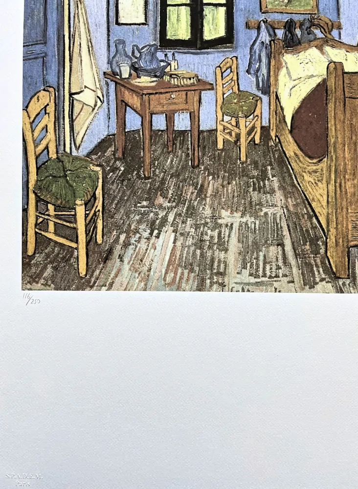 Vincent van Gogh - Bedroom in Arles 116/250 - limitovaná edice s certifikátem, 50x70cm