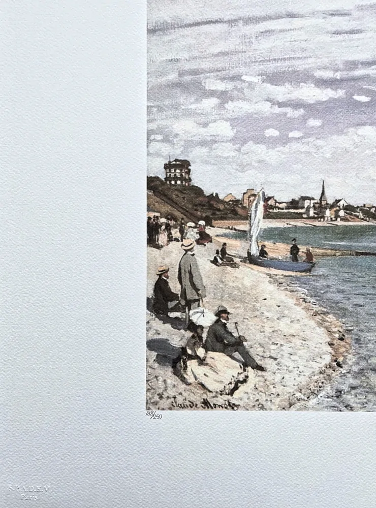Claude Monet - Regatta at Sainte-Adresse 188/250 - limitovaná edice s certifikátem, 70x50cm