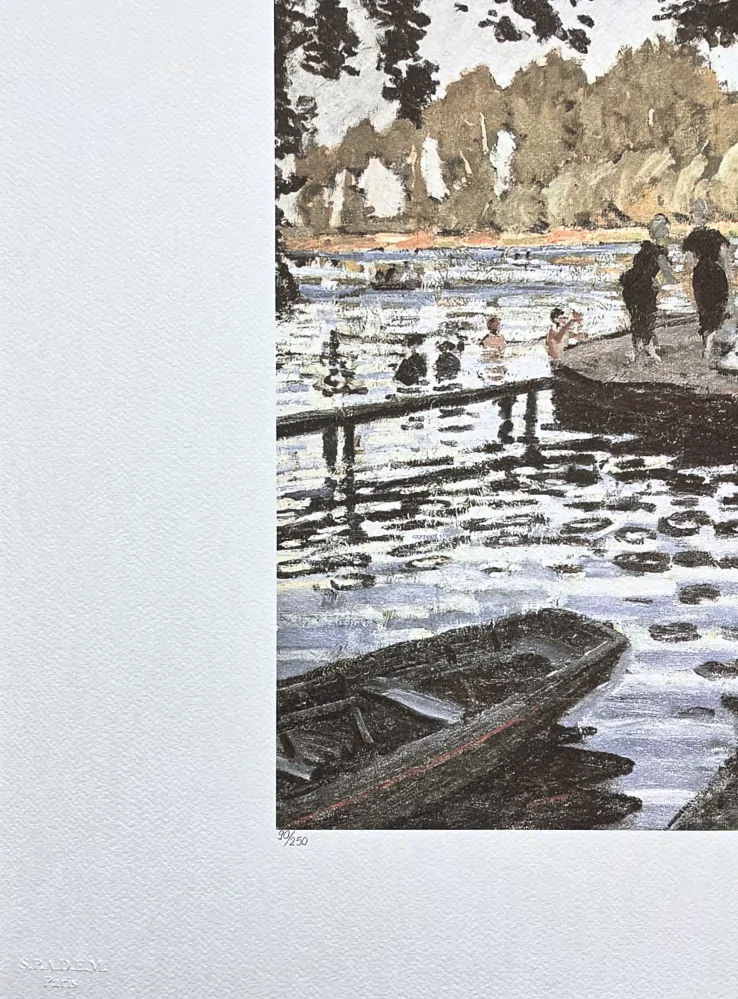 Claude Monet - La Grenouillère 90/250 - limitovaná edice s certifikátem, 70x50cm