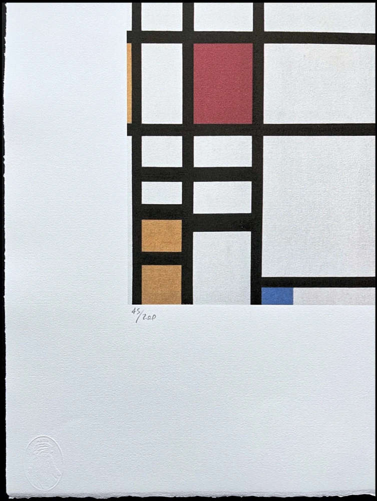 Piet Mondrian - Trafalgar square 45/200 - signováno, limitovaná edice, 50x66cm