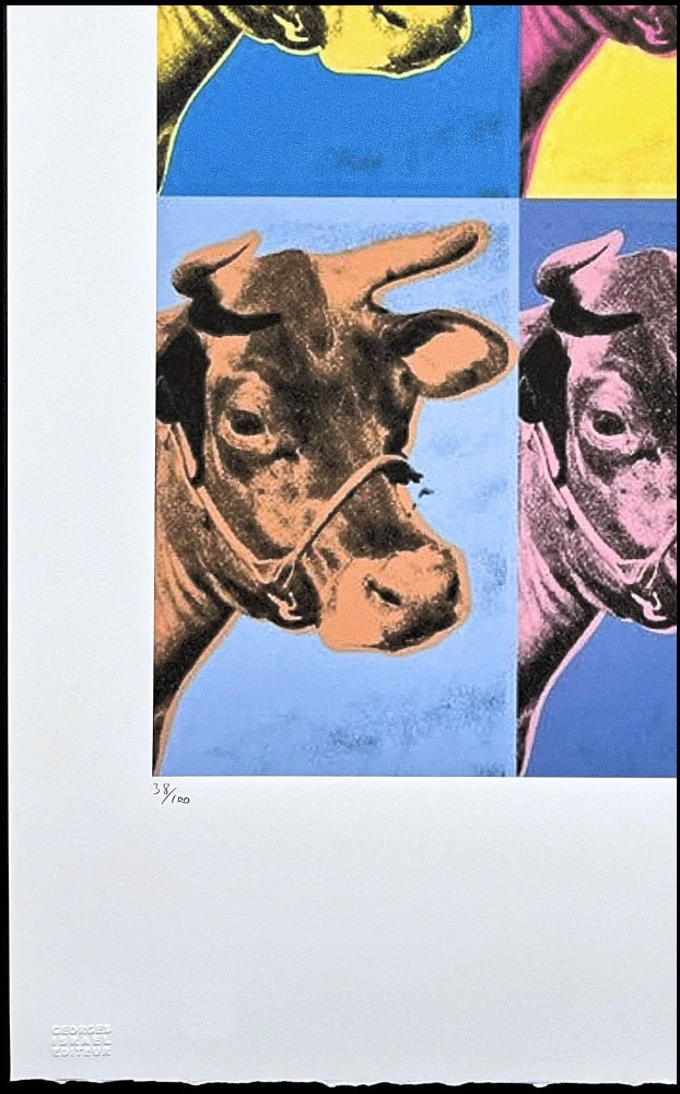 Andy Warhol - 4x Cows 38/100 - edice Leo Castelli s certifikátem