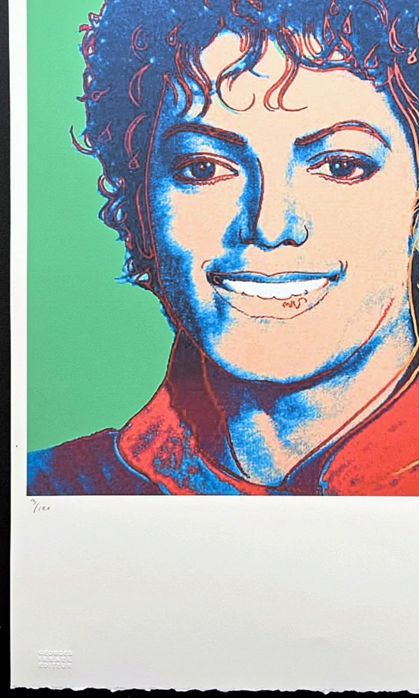 Andy Warhol - Michael Jackson zelený 3/100 - edice Leo Castelli s certifikátem