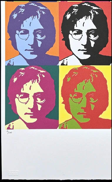 Andy Warhol - 9x John Lennon 18/100 - edice Leo Castelli s certifikátem