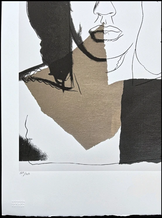 Andy Warhol - Mick Jagger černo-hnědý x/100 - edice Leo Castelli s certifikátem