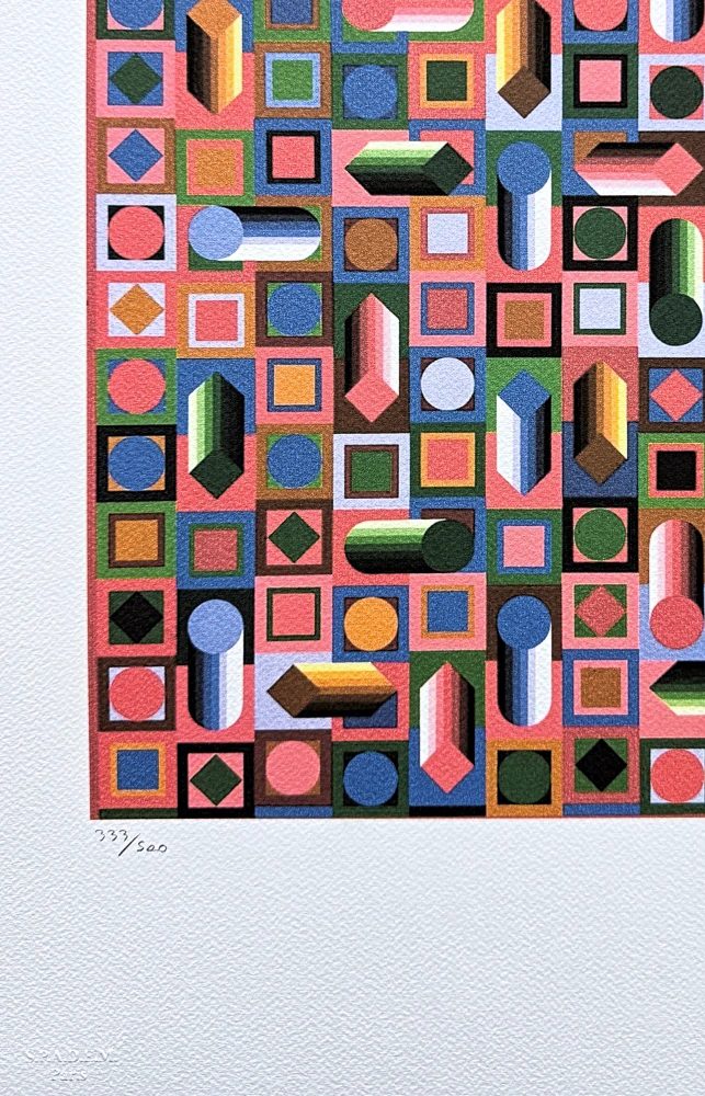 Victor Vasarely - Hyram Prism - limitovaná edice s certifikátem