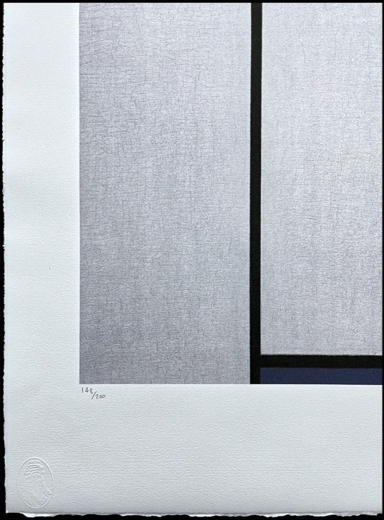 Piet Mondrian - Composition with yellow and blue 148/200 - signováno, limitovaná edice, 50x66cm