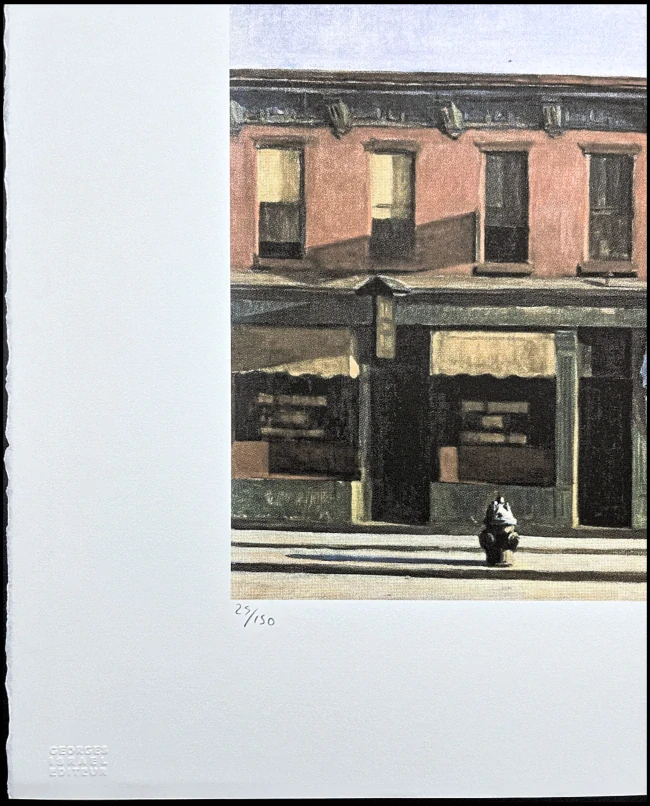 Edward Hopper - Early sunday morning x/150 - limitovaná edice, s certifikátem, 57x38 cm