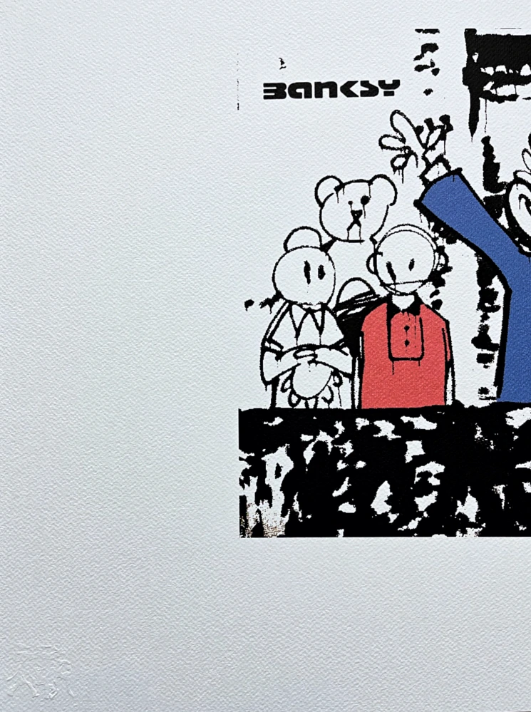 Banksy - Royal Family 60/150 - číslovaná edice s certifikátem, 70x50cm