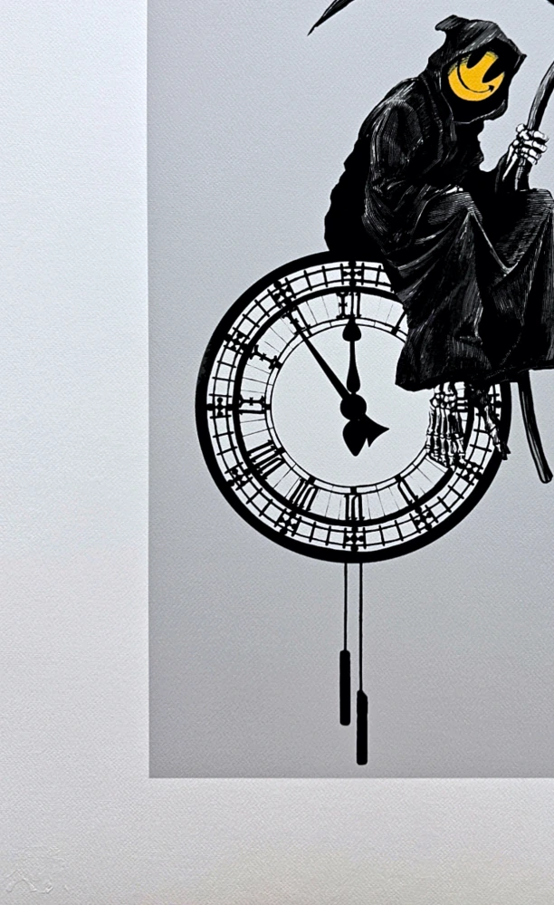 Banksy - Grin Reaper 150/150 - číslovaná edice s certifikátem, 50x70cm
