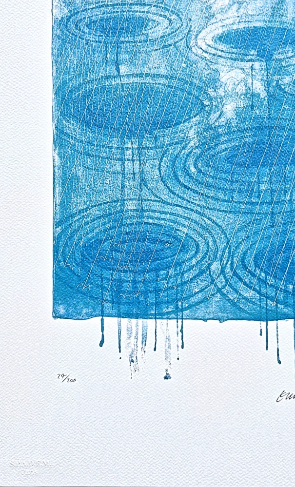 David Hockney - Rain 24/200 - limitovaná edice, s certifikátem, 35x50 cm