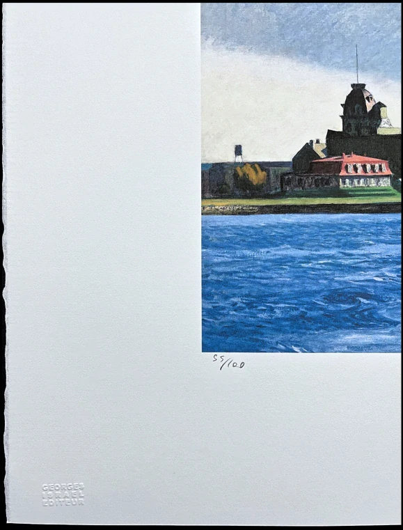 Edward Hopper - Blackwell island 55/150 - limitovaná edice, s certifikátem, 57x38 cm