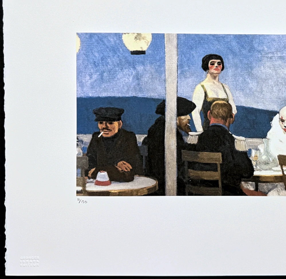 Edward Hopper - Soir bleu x/150 - limitovaná edice, s certifikátem, 57x38 cm