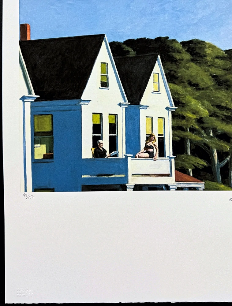 Edward Hopper - Second story sunlight 49/150 - limitovaná edice, s certifikátem, 38x57 cm