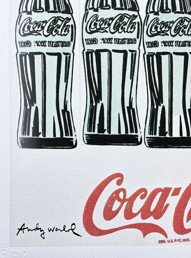 Andy Warhol - 5x Coca-Cola x/500 - signováno, 50x50cm, limitovaná edice CMOA s certifikátem