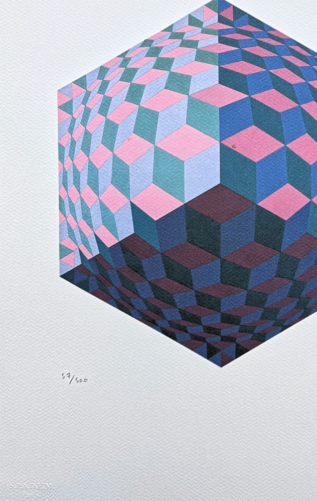 Victor Vasarely - Kettes - limitovaná edice s certifikátem