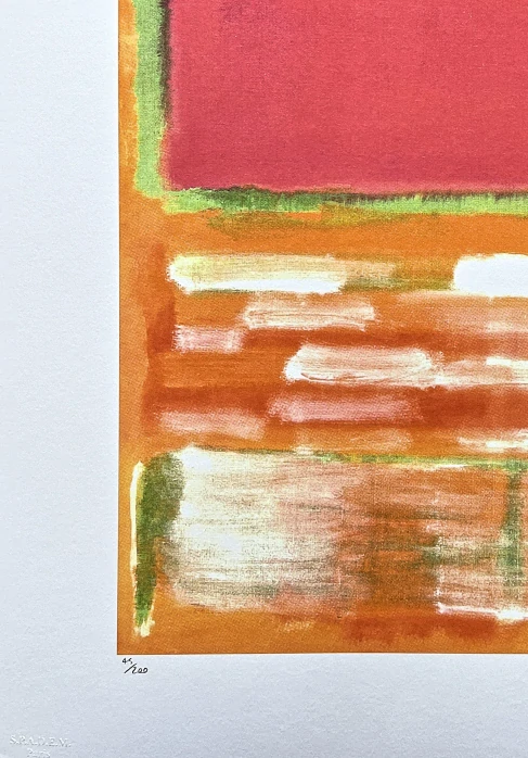 Mark Rothko - No. 15 x/200 - signováno, s certifikátem, 50x65 cm