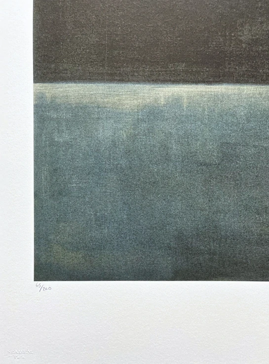 Mark Rothko - Black and grey stripes x/200 - signováno, s certifikátem, 50x65 cm