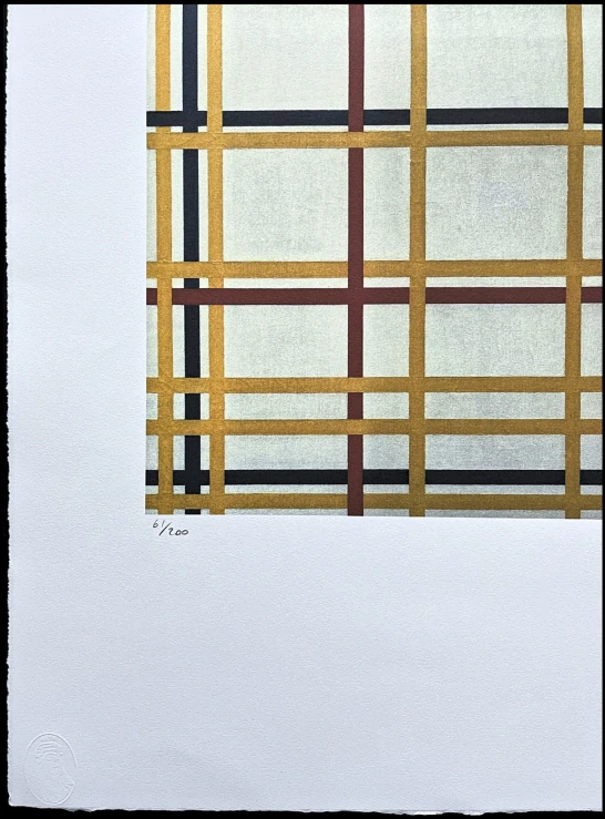 Piet Mondrian - New York City 61/200 - signováno, limitovaná edice, 50x66cm