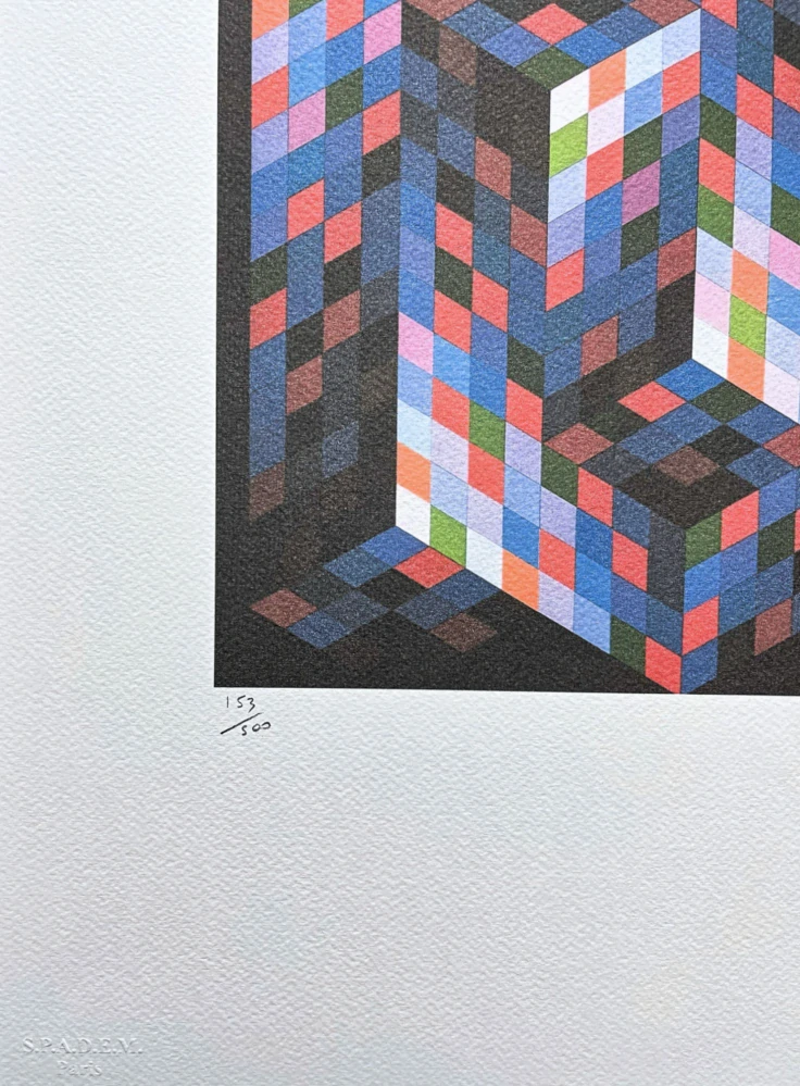 Victor Vasarely - Izzo - limitovaná edice s certifikátem