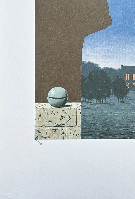 René Magritte - I Heureux 95/100 - limitovaná edice, 50x70cm
