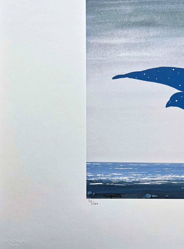 René Magritte - Le Baiser x/100 - limitovaná edice, 70x50cm