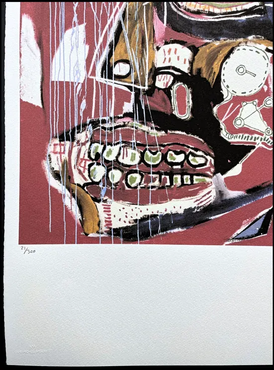 Jean-Michel Basquiat - In This Case 21/300 - limitovaná edice, signováno, 50x70cm 