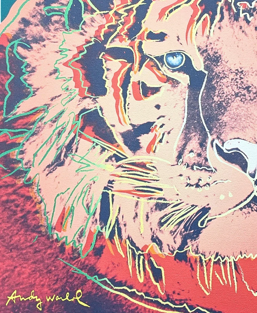 Andy Warhol - Tiger x/2400 - 60x60 cm, limitovaná edice CMOA s certifikátem
