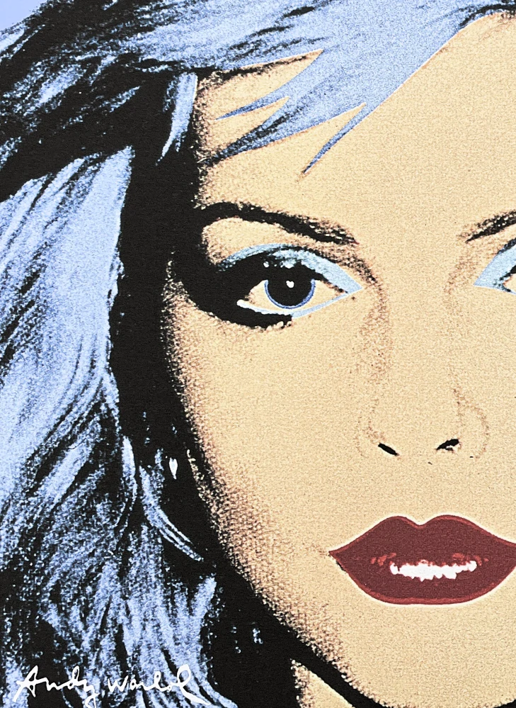 Andy Warhol - Debbie Harry modrá 180/2400 - 60x60cm, limitovaná edice CMOA s certifikátem