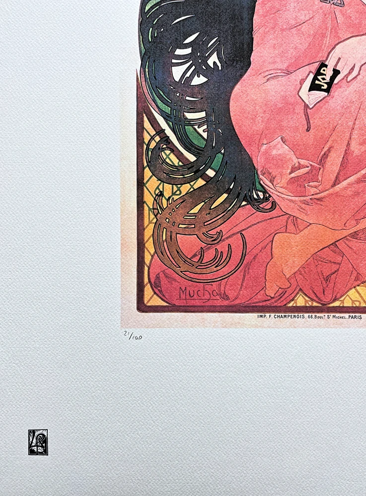 Alfons Mucha - Job 21/100 - limitovaná edice, signováno, 50x70cm