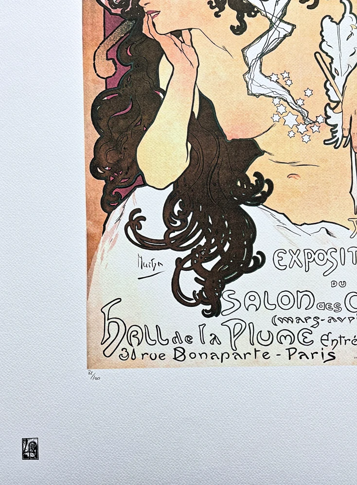 Alfons Mucha - Salon des cent ll 82/100 - limitovaná edice, signováno, 50x70cm