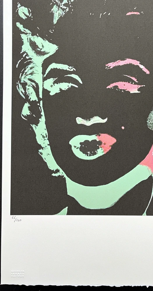 Andy Warhol - Marilyn Monroe metalická černá 66/100 - edice Leo Castelli s certifikátem