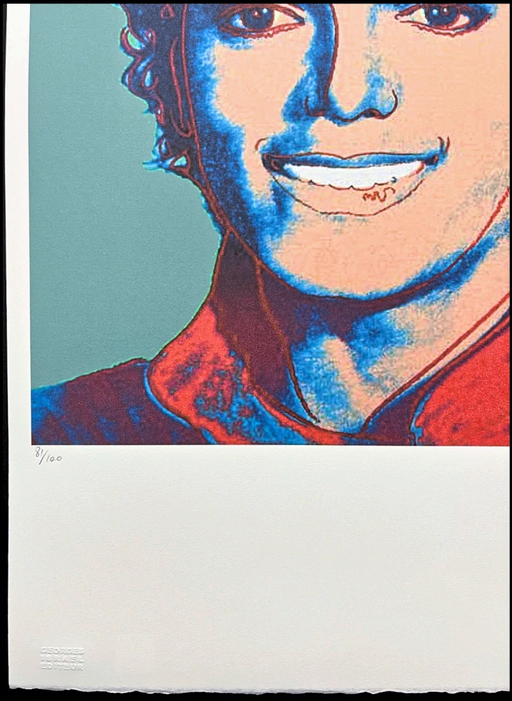Andy Warhol - Michael Jackson tmavě zelený 81/100 - edice Leo Castelli s certifikátem