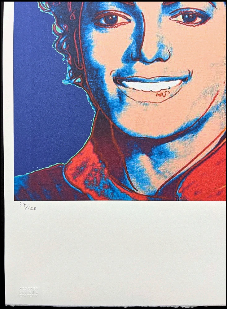 Andy Warhol - Michael Jackson tmavě modrý x/100 - edice Leo Castelli s certifikátem