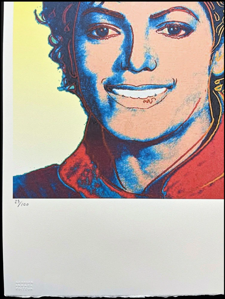 Andy Warhol - Michael Jackson žlutý 23/100 - edice Leo Castelli s certifikátem