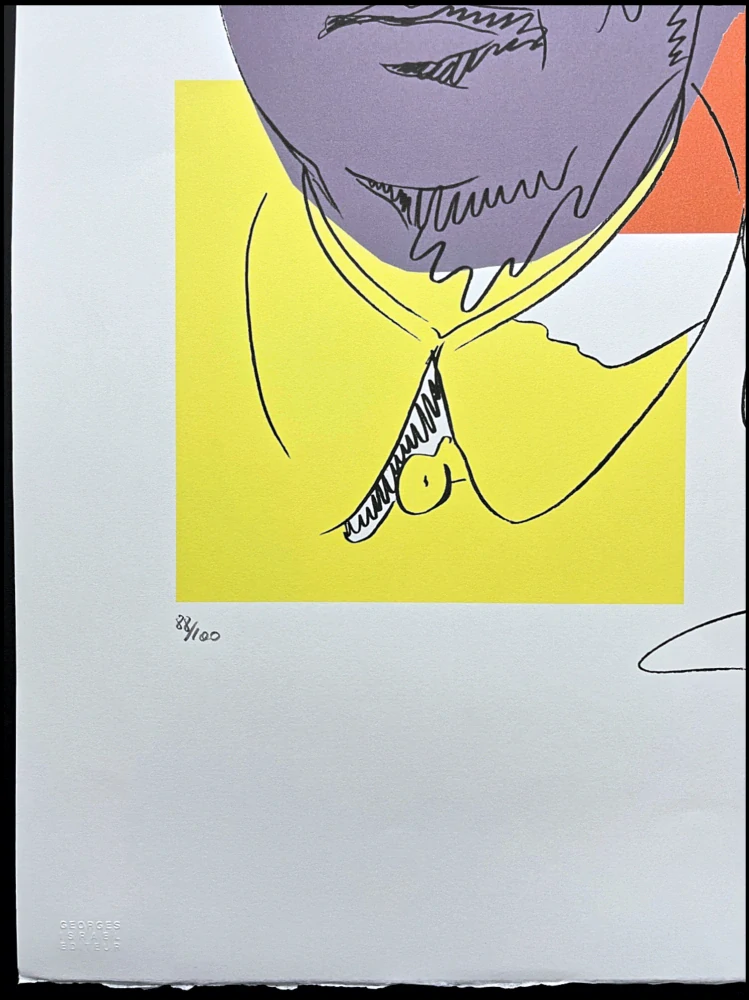 Andy Warhol - Mao Ce-tung kresba šedo-žlutý 88/100 - edice Leo Castelli s certifikátem
