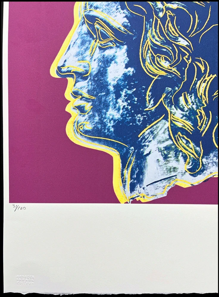 Andy Warhol - Alexander the Great tmavě růžový 31/100 - edice Leo Castelli s certifikátem