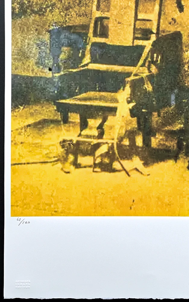 Andy Warhol - Electric Chair detail žluté 62/100 - edice Leo Castelli s certifikátem