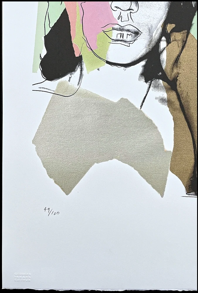 Andy Warhol - Mick Jagger růžovo-zelený 49/100 - edice Leo Castelli s certifikátem