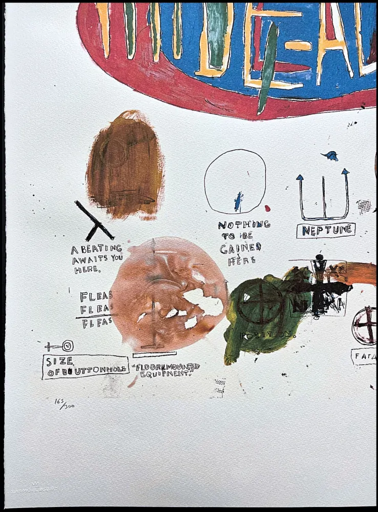 Jean-Michel Basquiat - Victor 25448 165/300 - limitovaná edice, signováno, 50x70cm 