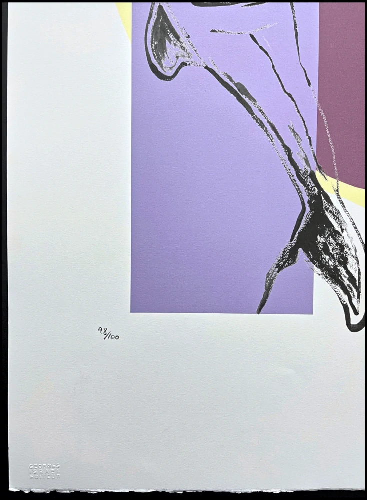Andy Warhol - Dolphin - žlutý 98/100 - edice Leo Castelli s certifikátem