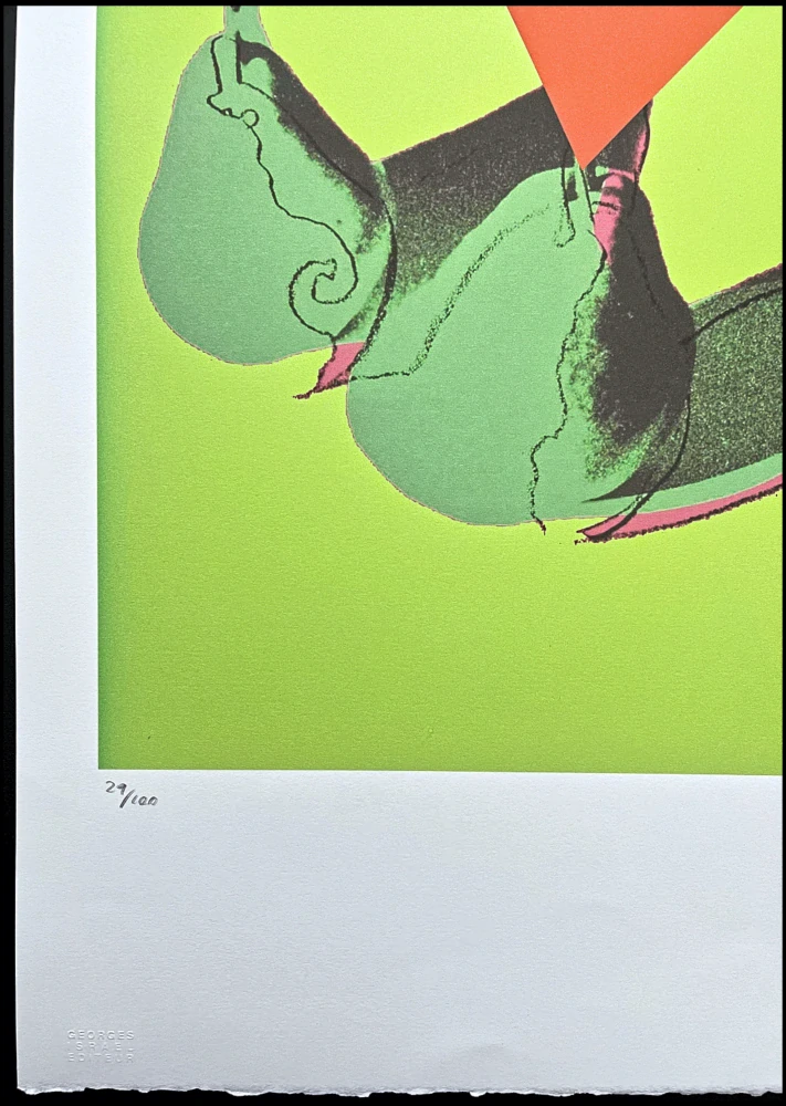Andy Warhol - Green Pears 29/100 - edice Leo Castelli s certifikátem