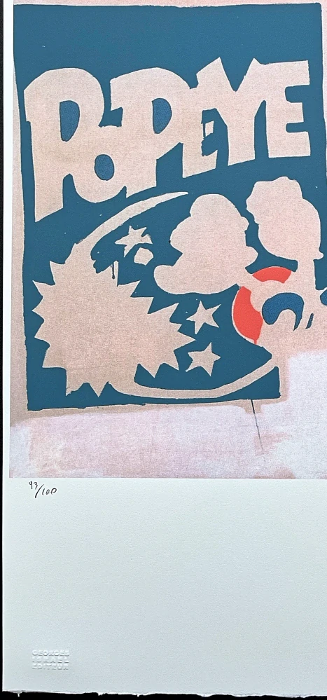 Andy Warhol - Popeye saturday x/100 - edice Leo Castelli s certifikátem