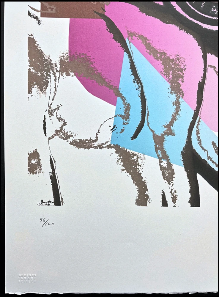 Andy Warhol - Body Builder s růžovou 96/100 - edice Leo Castelli s certifikátem