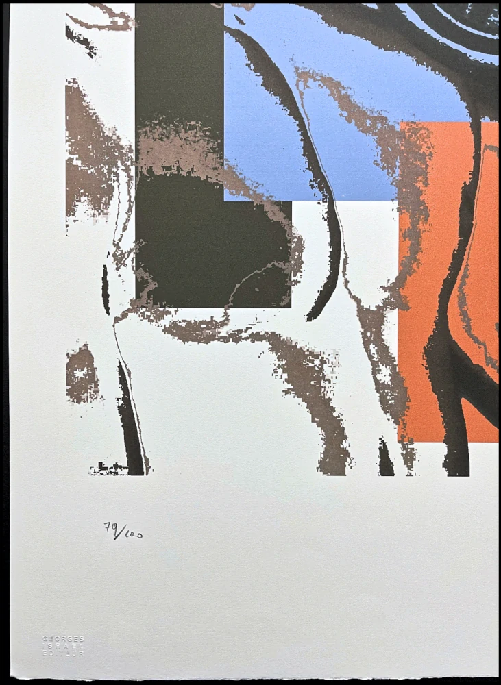 Andy Warhol - Body Builder s modrou 79/100 - edice Leo Castelli s certifikátem