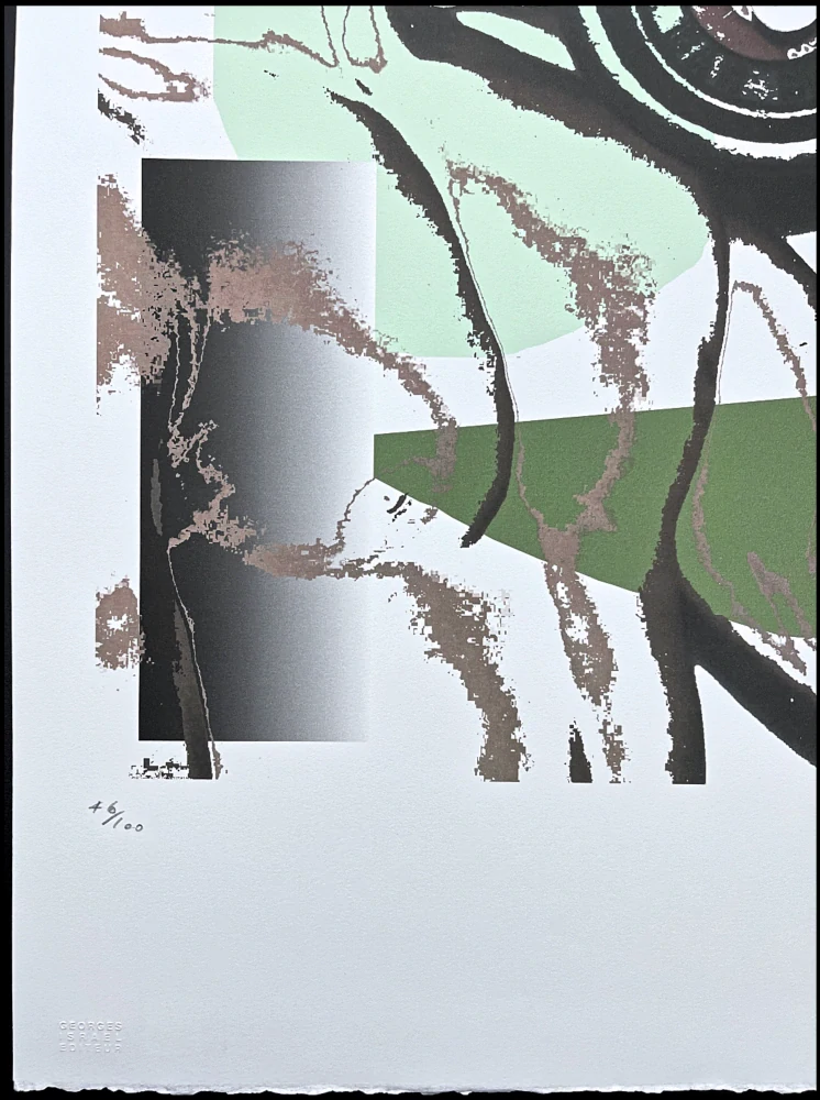 Andy Warhol - Body Builder se zelenou 46/100 - edice Leo Castelli s certifikátem